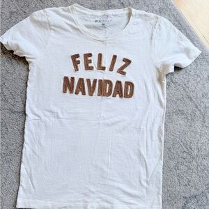 J.Crew Mercantile Feliz Navidad Tee size XS